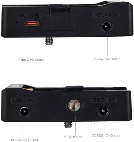 لوحة بطارية مع منفذ نوع سي بي دي 30 واط، تيار مستمر 12 فولت/8 فولت in Kuwait