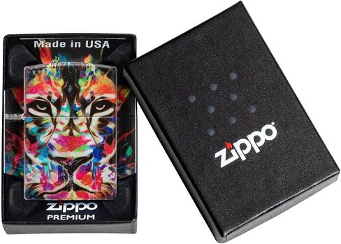 Zippo Lighter: Colorful Lion - 540 Color 49901 in Saudi Arabia