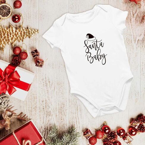 Printique Organic GOTS Certified Baby Onesie Unisex Bodysuit 0-18 months - Christmas Holiday Season in Saudi Arabia