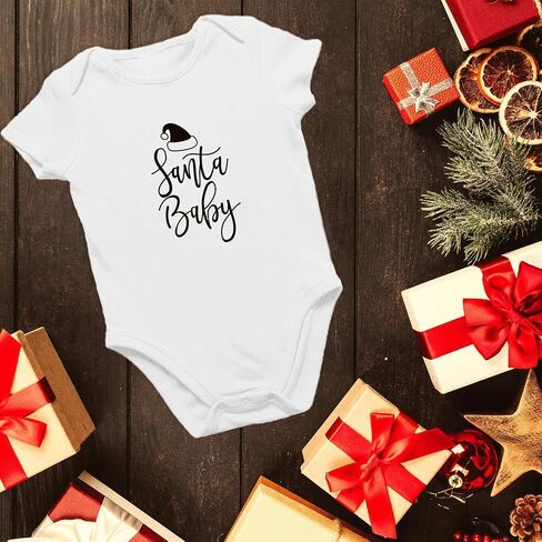 Printique Organic GOTS Certified Baby Onesie Unisex Bodysuit 0-18 months - Christmas Holiday Season in Saudi Arabia