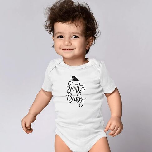 Printique Organic GOTS Certified Baby Onesie Unisex Bodysuit 0-18 months - Christmas Holiday Season in Saudi Arabia