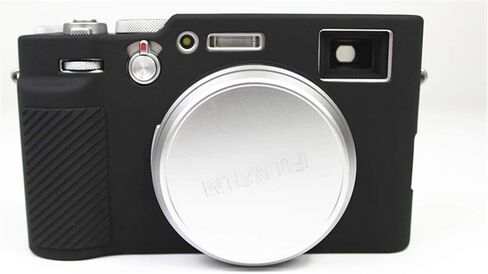 X100V Case, BolinUS Fullbody Ultra-Thin Lightweight Rubber Soft Silicone Housing Case Bag Cover for Fujifilm Fuji X100V (Black) in Saudi Arabia