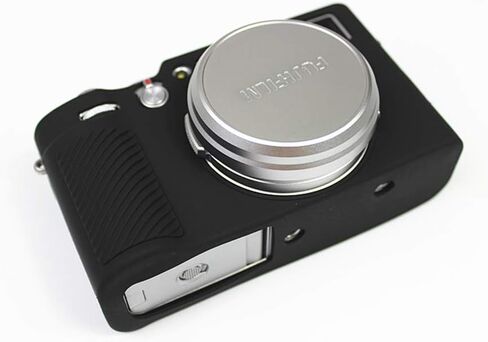 X100V Case, BolinUS Fullbody Ultra-Thin Lightweight Rubber Soft Silicone Housing Case Bag Cover for Fujifilm Fuji X100V (Black) in Saudi Arabia