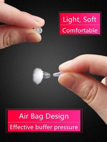 بوش في وسادات الأنف النظارات، BEHLINE 6 أزواج الهواء غرفة الأنف قطعة ، لينة سيليكون وسادة الهواء gl استبدال حراس الأنف، المضادة للانزلاق وسادات جسر الأنف ل العين Gl Sungl in Kuwait