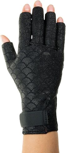 Thermoskin Premium Arthritic Gloves, Pair, Black, Thermoskin Premium Arthritic Gloves Pair, Black, Relieves Arthritic Pain in Fingers and Hand, Size X-Small, (82199) in Saudi Arabia