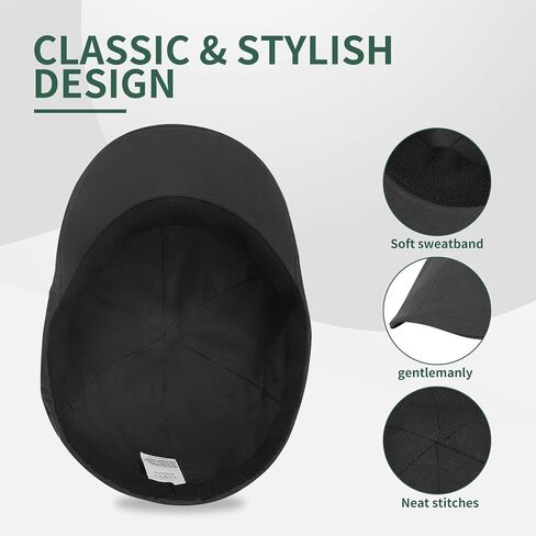 قبعات zowya القابلة للتمدد من بوسطن سكالي للرجال قبعات موزع الصحف وقبعة أيرلندية وقبعة بيكي بليندر قبعات مسطحة للقيادة من آيفي جاتسبي مع الراحة in Kuwait