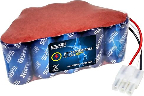 استبدال بطارية الطاقة الرقمية المتوافقة مع Shark XBT1106، SV1106، SV1112، Freestyle Navigator Cordless Stick Vacuum، XBT-1106، XBT11O6، SV11O6 - Ni-MH 14.4V 2500mAh in Kuwait