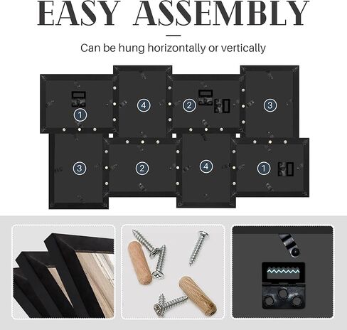 J.M.Deco 12 Opening Collage Picture Frames for Wall Decor, 4x6 Picture Frame Collage for Home Decoration Christmas Gifts, Collage Wall Hanging Photo Frames for 6 x 4 Photo, Ashes in Kuwait