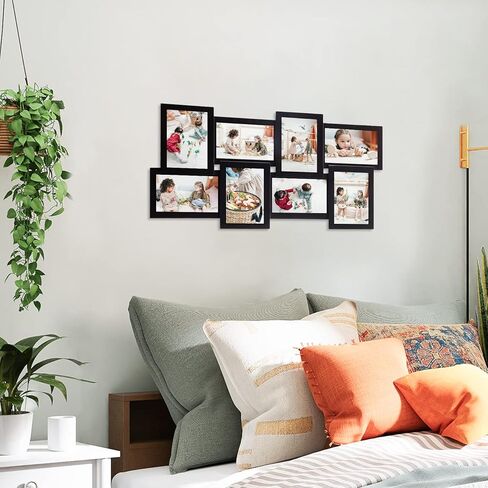 J.M.Deco 12 Opening Collage Picture Frames for Wall Decor, 4x6 Picture Frame Collage for Home Decoration Christmas Gifts, Collage Wall Hanging Photo Frames for 6 x 4 Photo, Ashes in Kuwait