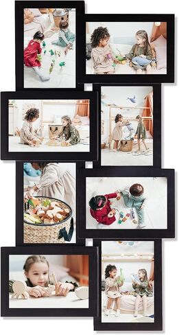 J.M.Deco 12 Opening Collage Picture Frames for Wall Decor, 4x6 Picture Frame Collage for Home Decoration Christmas Gifts, Collage Wall Hanging Photo Frames for 6 x 4 Photo, Ashes in Kuwait