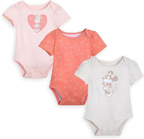 Disney Minnie Mouse Bodysuit Set for Baby 6-9 MO Multicolored, Multicolored in Kuwait
