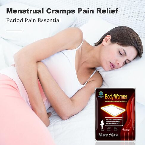 6 قطع من وسادات التدفئة المحمولة لتخفيف آلام تشنجات الحيض - رقعة تخفيف آلام تشنجات الدورة الشهرية للاستعمال مرة واحدة، تخفيف آلام التشنجات في أي وقت في العمل، والسفر، وفي الهواء الطلق وفي الداخل in Kuwait