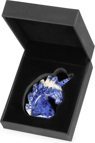 Artiststone 2 "روز كوارتز كريستال يونيكورن حجر تمثال زخرفة منحوتة باليد شفاء كريستال جوهرة يونيكورن تمثال هالة الحيوان الحصان النحت مكتب الديكور هدية مربع in Kuwait