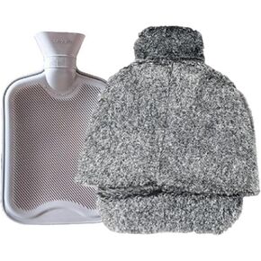 زجاجة ماء ساخن لتدفئة القدم مع غطاء قطيفة ناعم لتدفئة القدم، نعل متين مضاد للانزلاق، زجاجة ماء دافئة لتخفيف الألم وتدفئة القدمين للنساء in Kuwait