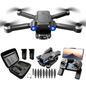 طائرة بدون طيار بنظام تحديد المواقع العالمي (GPS) مع كاميرا 4K للبالغين المبتدئين، وقت طيران طويل جدًا، تدفق بصري، ناقل الحركة 5G، طائرة رباعية المروحية FPV RC قابلة للطي مع محركات بدون فرش، لا يوجد تجنب العوائق، عودة تلقائية لنظام تحديد المواقع العالمي ( in Kuwait