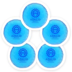 Small Round Gel Ice Packs with Cloth Backing for Hot or Cold Therapy - Perfect for Wisdom Teeth, Tired Eyes, Headaches, Kids Injuries & Baby Aches (Flexible, Reusable, Multipurpose 5-Pack in Kuwait