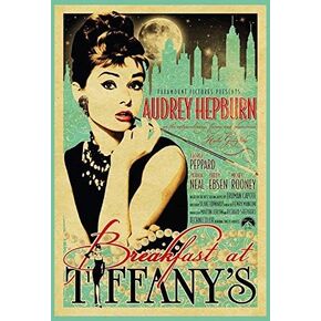 Audrey Hepburn Breakfast at Tiffanys Custom Metal Sign 8X12in-Bar Cafe Restaurant Home Decor in Kuwait