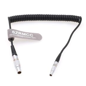SZRMCC Ambient Lockit Sound Devices 0B 5 Pin to 00B 4 Pin TimeCode Input Cable for Red Epic Camera (Black Cable)