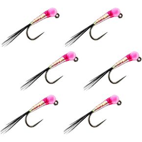 Thor Outdoor Perdigon Euro Nymph Fly Fishing Flies with Tungsten Bead for Trout, Panfish, Bluegill in Kuwait