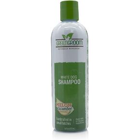 Green Groom White Dog Shampoo, 16 oz - Naturally Derived, Chamomile Extract, Infused with Coconut Oil and Protein, Restores Coat's Natural Shade, Brightens and Whitens… in Kuwait
