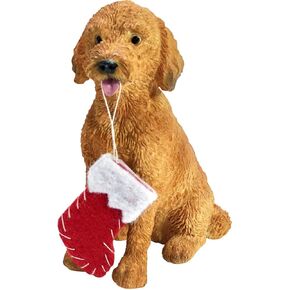 Sandicast Goldendoodle مع زخرفة عيد الميلاد الجورب in Kuwait