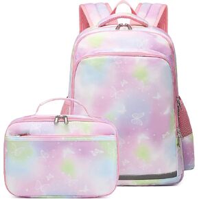 Fancbiya Kids Backpack For Girls Unicorn School Backpack Toddler BookBag Set With Lunch Box… in Saudi Arabia