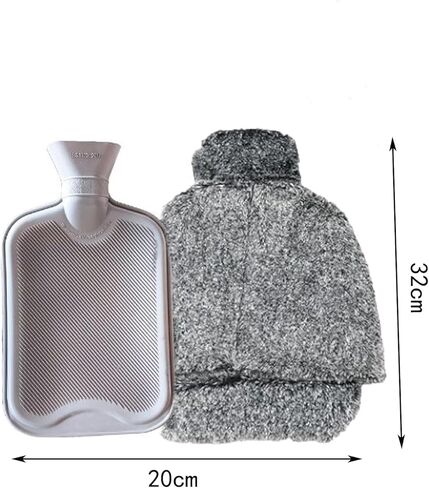 زجاجة ماء ساخن لتدفئة القدم مع غطاء قطيفة ناعم لتدفئة القدم، نعل متين مضاد للانزلاق، زجاجة ماء دافئة لتخفيف الألم وتدفئة القدمين للنساء in Kuwait