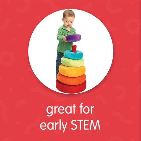 Excellerations Giant Plush Rainbow Stacking Ring for Kids Classroom Game for Children in Saudi Arabia
