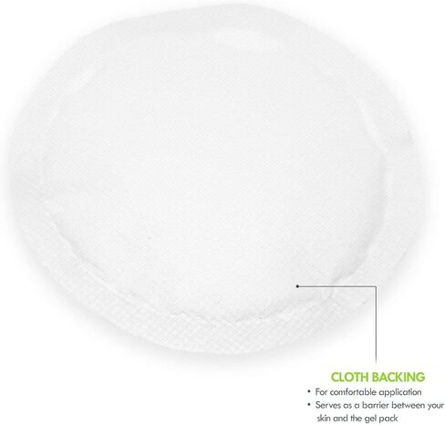 عبوات ثلج هلامية صغيرة مستديرة مع دعامة من القماش للعلاج الساخن أو البارد - مثالية لأسنان الحكمة، والعيون المتعبة، والصداع، وإصابات الأطفال وآلام الأطفال (مرنة، قابلة لإعادة الاستخدام، متعددة الأغراض، 5 عبوات in Kuwait