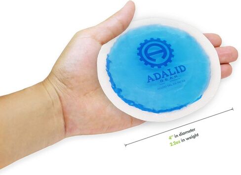 عبوات ثلج هلامية صغيرة مستديرة مع دعامة من القماش للعلاج الساخن أو البارد - مثالية لأسنان الحكمة، والعيون المتعبة، والصداع، وإصابات الأطفال وآلام الأطفال (مرنة، قابلة لإعادة الاستخدام، متعددة الأغراض، 5 عبوات in Kuwait