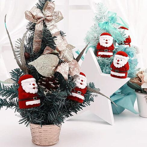 صندوق خاتم عيد الميلاد الصغير المخملي من U·helper - صندوق أقراط قلادة سانتا كلوز اللطيف صندوق مجوهرات عرض وتخزين صندوق هدايا هدايا عيد الميلاد، اقتراح، خطوبة، زفاف للفتيات والنساء in Kuwait