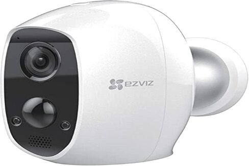 EZVIZ C3A - كاميرا أمان 1080 بكسل خالية من الأسلاك بنسبة 100%، صوت ثنائي الاتجاه، كشف الحركة PIR، رؤية ليلية بطول 25 قدمًا in Kuwait