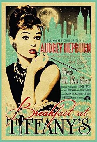 Audrey Hepburn Breakfast at Tiffanys Custom Metal Sign 8X12in-Bar Cafe Restaurant Home Decor in Kuwait