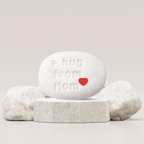 Meliatomia A Hug from mom Handmade Pocket Pubble Letterbox Gift,Inspirational Stones Gift for Daughter & Son,Full of Love & Unique Gifts for Baby in Kuwait