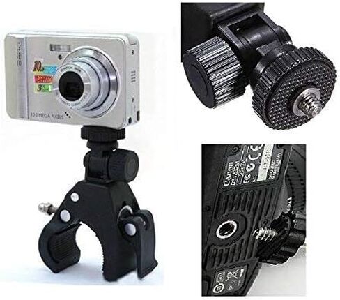 WIROJ BlueSunshine Digital Camera Bike Handlebar Mount 1/4" Screw Clamp Bracket Tripod Holder Clamp for DSLR SLR Camera in Saudi Arabia