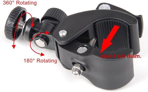 WIROJ BlueSunshine Digital Camera Bike Handlebar Mount 1/4" Screw Clamp Bracket Tripod Holder Clamp for DSLR SLR Camera in Saudi Arabia