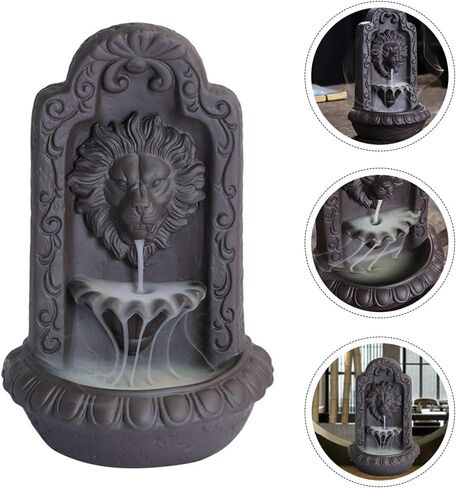 مبخرة من السيراميك من روسينيس وبخاخر الشلال وحوامل البخور المتدفق الخلفي والبخور على شكل أسد لتزيين المنزل والمكتب in Kuwait