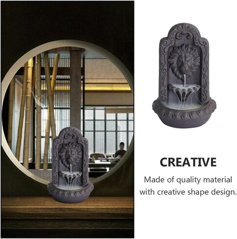 مبخرة من السيراميك من روسينيس وبخاخر الشلال وحوامل البخور المتدفق الخلفي والبخور على شكل أسد لتزيين المنزل والمكتب in Kuwait