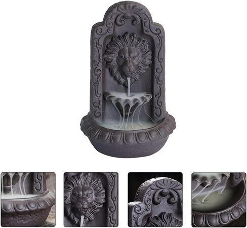 مبخرة من السيراميك من روسينيس وبخاخر الشلال وحوامل البخور المتدفق الخلفي والبخور على شكل أسد لتزيين المنزل والمكتب in Kuwait