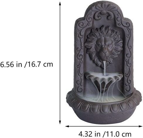 مبخرة من السيراميك من روسينيس وبخاخر الشلال وحوامل البخور المتدفق الخلفي والبخور على شكل أسد لتزيين المنزل والمكتب in Kuwait
