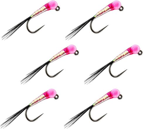 Thor Outdoor Perdigon Euro Nymph Fly Fishing Flies with Tungsten Bead for Trout, Panfish, Bluegill in Kuwait