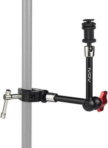 ذراع احتكاك مفصلي قابل للتعديل مقاس 11 بوصة من ADAI ومشبك كبير للغاية لجهاز كاميرا DSLR، شاشة LCD، أضواء LED، ضوء فلاش/DJI Osmo in Kuwait