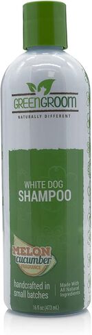 Green Groom White Dog Shampoo, 16 oz - Naturally Derived, Chamomile Extract, Infused with Coconut Oil and Protein, Restores Coat's Natural Shade, Brightens and Whitens… in Kuwait