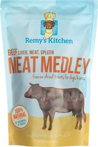 Remy’s Kitchen Beef Meat Medley Freeze Dried Treats for Dogs and Cats in Saudi Arabia