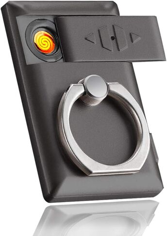 ولاعة كهربائية بدون لهب قابلة لاعادة الشحن بمنفذ USB من بيركوس 2 في 1 (اسود) in Saudi Arabia