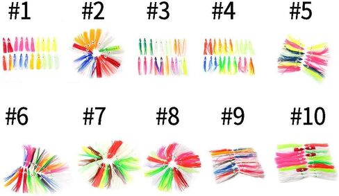 VGEBY 20Pcs Squid Fishing Lures, Artificial Soft Octopus Skirts Trolling Saltwater Bait(6cm) Squid Skirts Fishing Saltwater Squid Skirts Fishing Saltwater Squid Skirts Fishing Saltwater in Saudi Arabia