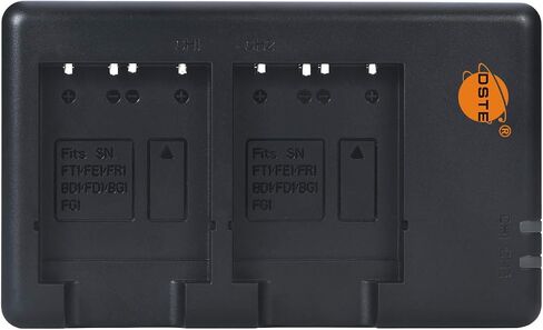 استبدال DSTE لبطارية 2X NP-BD1 + شاحن بطارية مزدوج سريع مع كابل Micro USB متوافق مع كاميرا Sony Cyber-Shot DSC-G3 DSC-T2 T70 T75 T77 T90 T200 T300 T900 TX1 مثل كاميرا NPBD1 NP-FD1 in Saudi Arabia