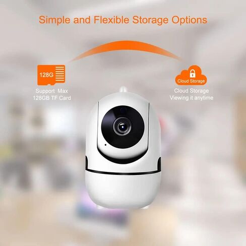 كاميرا واي فاي 1080 بكسل، مراقبة الطفل بزاوية 360 درجة مع التطبيق، صوت ثنائي الاتجاه، كشف البكاء وتنبيهات الغرباء، تتبع الحركة، كشف الصوت، الرؤية الليلية in Kuwait