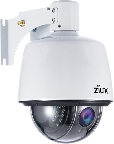 كاميرا مراقبة لاسلكية ZILINK 2MP من الفولاذ المقاوم للصدأ للأمان الخارجي مع IP65 مقاومة للماء، مقلاة/إمالة/تكبير، تكبير بصري 5X، وصول عن بعد، كشف الحركة، دعم بطاقة TF-iOS، Android in Kuwait