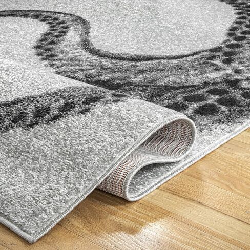 nuLOOM Adrienne Octopus Accent Rug, 3x5, Grey in Saudi Arabia